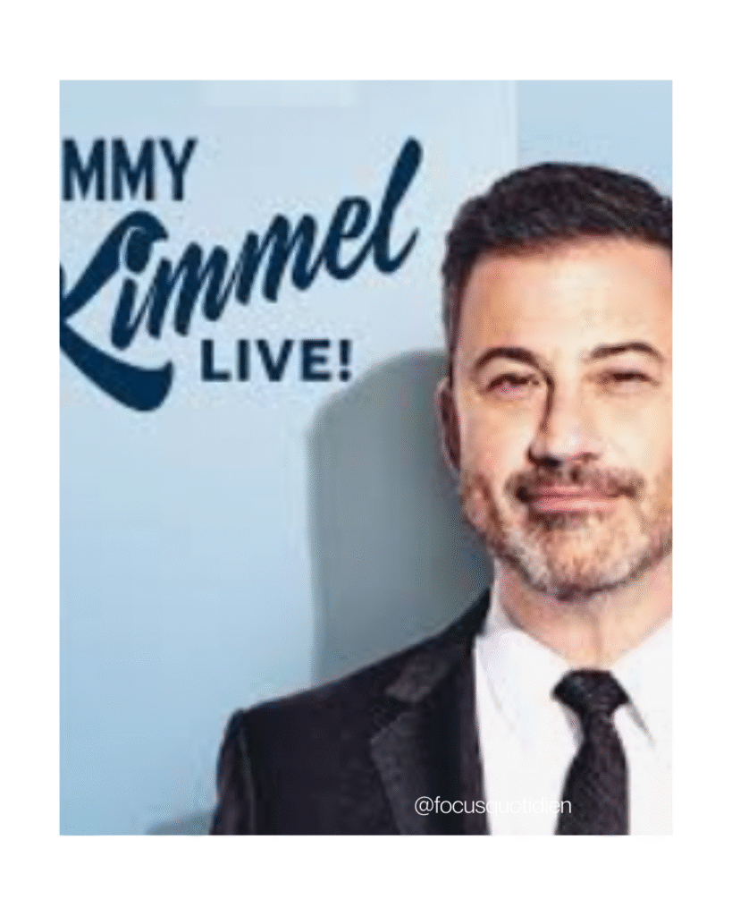 Jimmy Kimmel retiré antenne ABC suspension Kimmel Charlie Kirk meurtre liberté d’expression médias Donald Trump réaction ABC talk-show américain polémique ABC procès diffamation Trump Nexstar et ABC