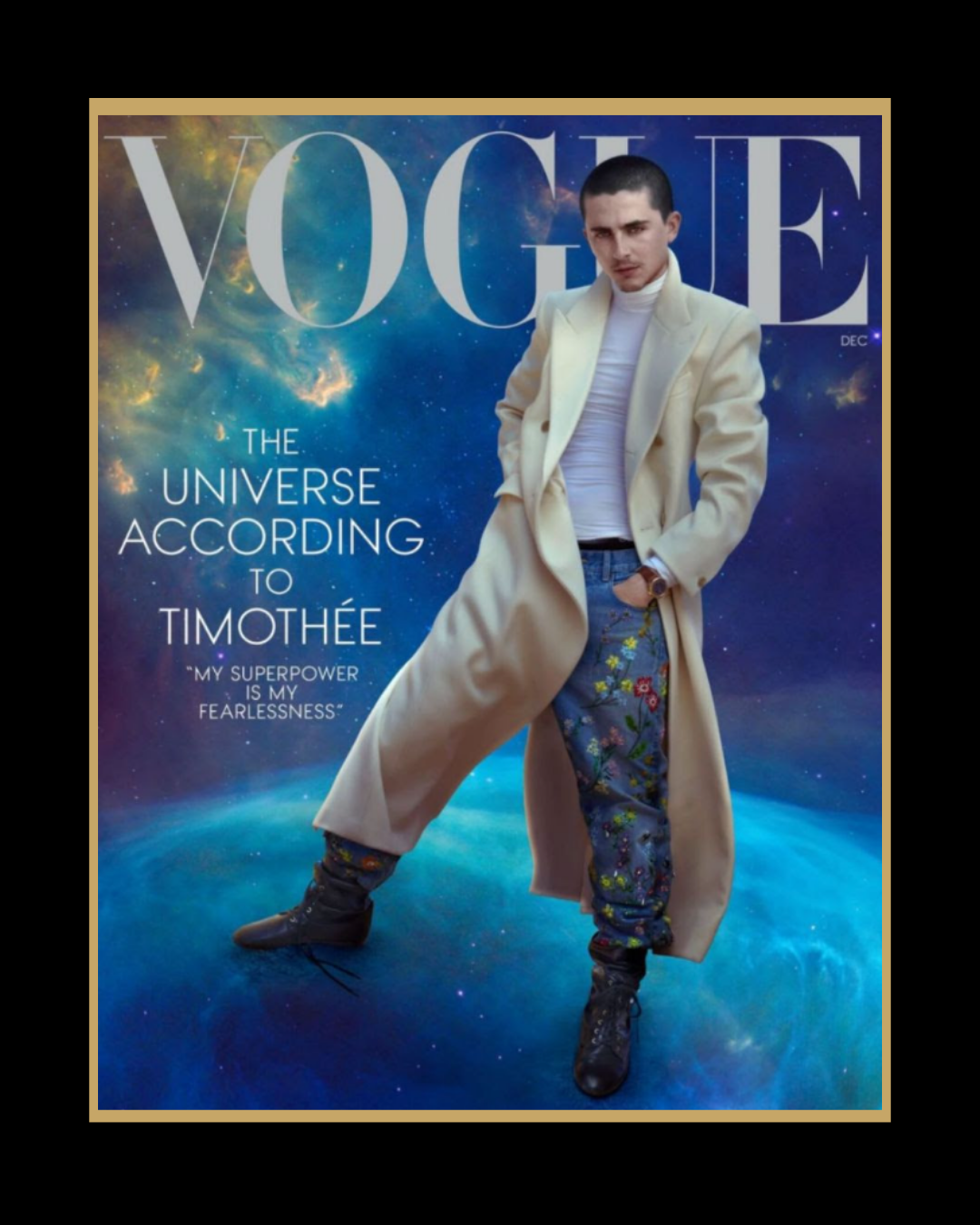 Dernière couverture Vogue d’Anna Wintour avec Timothée Chalamet photographié par Annie Leibovitz