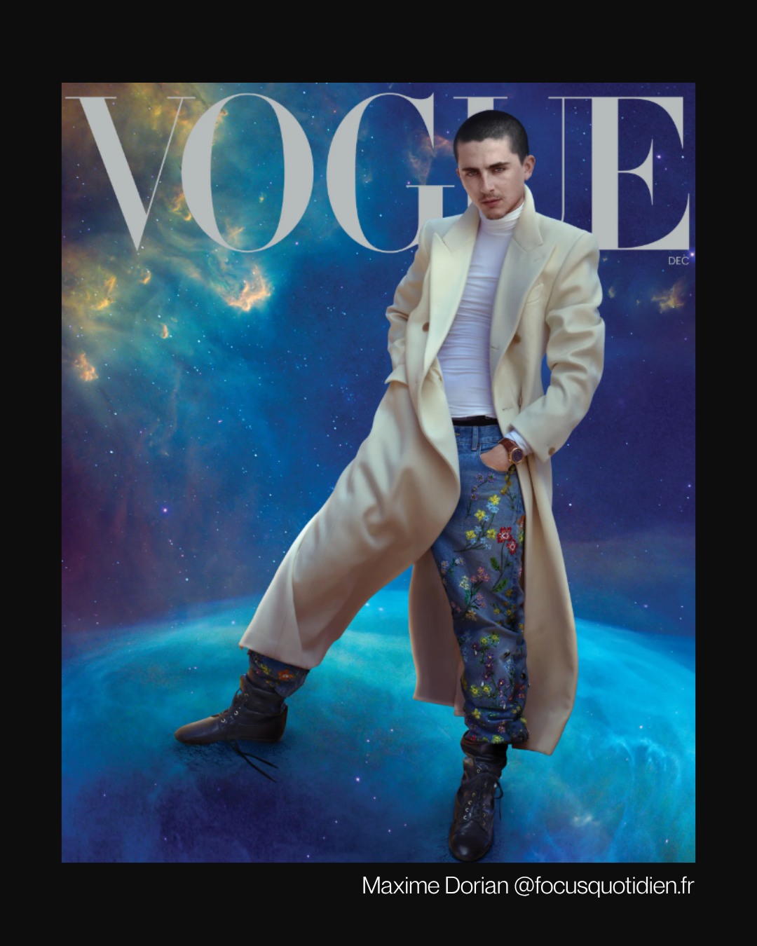 Timothée Chalamet photographié par Annie Leibovitz pour Vogue 2025