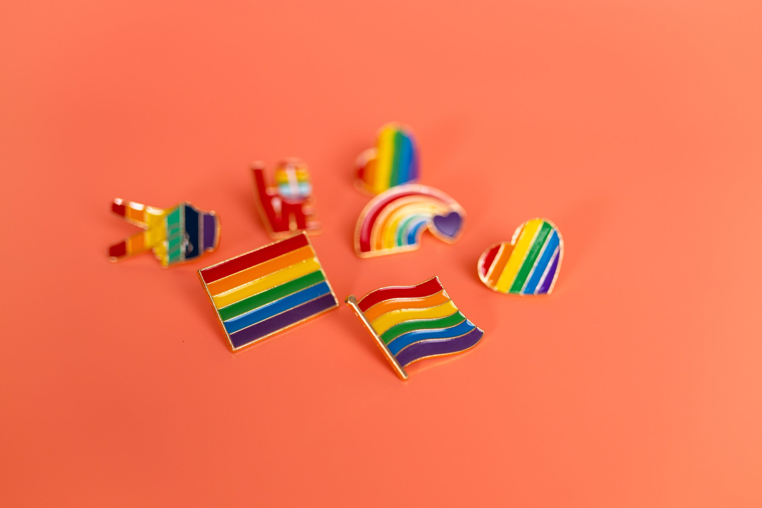 Collection de badges pride arc-en-ciel LGBT